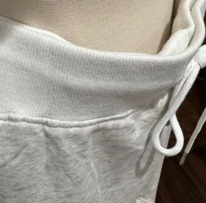 Barrel Leg Lounge Sweatpants with Drawstring and Pockets Gray thumbnail 5
