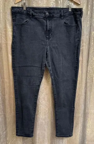 American Eagle Black Next Level Stretch High Rise Skinny Jeans Size 20 thumbnail 1