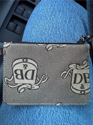 Dooney & Bourke Brown & Cream Signature Canvas Wristlet thumbnail 2