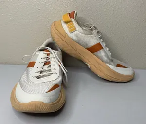 Sorel x Prana Sneakers Explorer Blitz Womens Leisure Lace Sea Salt Sz 8.5 Orange thumbnail 1