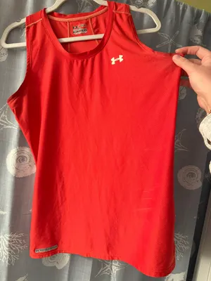 Under Armour Salmon Red Workout Tank Top thumbnail 1
