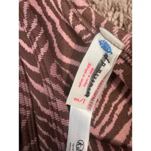 Free People Movement Crop Top Flutter Kick Tank Medium Pink Brown Zebra Top thumbnail 8