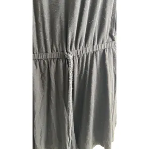 Aerie Romper Medium Black Lace Back Drawstring Waist Casual Summer‎ Loungewear thumbnail 2
