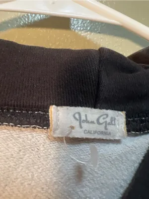 John Galt Brandy Melville Women's One Size Hoodie New York White Gray Raglan thumbnail 11