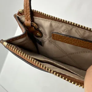 MICHAEL KORS Brown Card Wallet with Keychain thumbnail 5