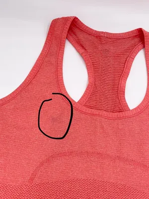 Lululemon Swiftly Tech Racerback Tank Top Size 12 Heathered Orange Coral Running thumbnail 5