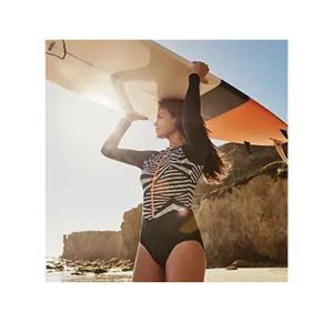 Speedo Womans Long Sleeve One Piece Power Flex Eco Swimsuit Size Small thumbnail 2