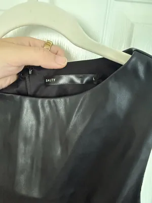 Salty Faux Leather Mini Dress thumbnail 3