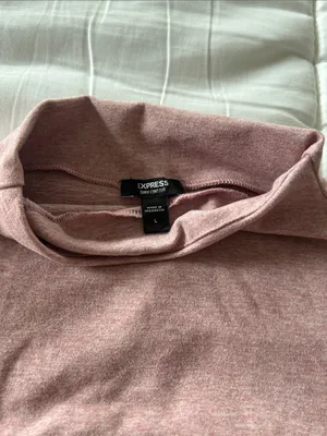 Express Rosewood Mock Neck Long Sleeve Bodysuit thumbnail 2