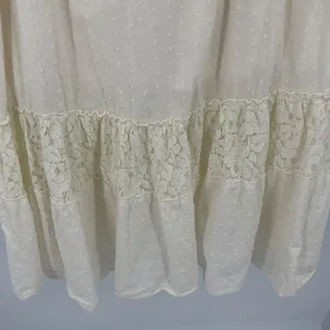 Anna Kaci Milkmaid Maxi Dress Sz XL Boho Cottagecore Lace Tiered Beach Wedding thumbnail 10