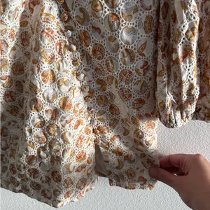 Bardot Broderie Dress 4/XS Tan Paisley thumbnail 4