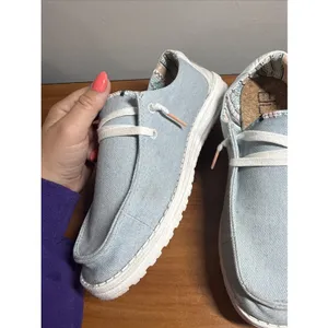 Hey Dude Wendy Boho Light Denim Women's Size US 9 Slip On Loafers thumbnail 4