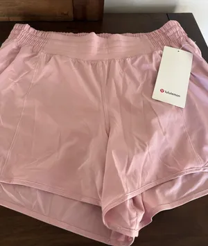 Lululemon Pink Hotty Hot Shorts 4" Size 12 thumbnail 1