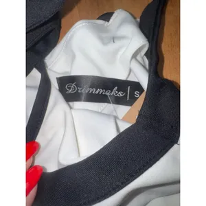 Drimmaks Black‎ and White Strappy Halter Fit Flare Dress Size S thumbnail 4