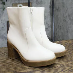 Universal Thread Jenna Platform Boots with Memory Foam Insole Off White 6M thumbnail 1