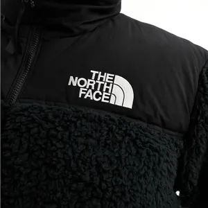 The North Face Nuptse Puffer Jacket In Black thumbnail 2