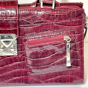Y2K 2000’s Red Satchel Purse thumbnail 5