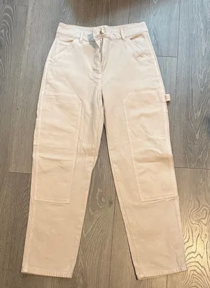 Wilfred Women's Straight Leg Jeans in Cream thumbnail 1