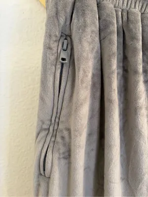SKIMS Grey Velour Jogger Lounger Pants Large thumbnail 4