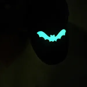 Hot Topic Glow In Dark Bats Lace Oxford 8 Halloween Goth Grunge Dark Romantic thumbnail 9