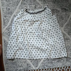 NWT Farm Rio | Onca Dot Beade Linen Blend Tank Top thumbnail 4