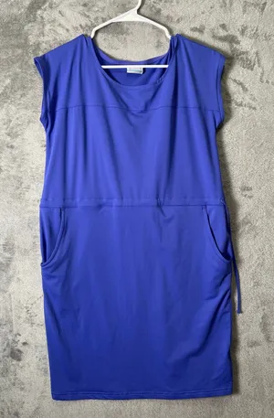 Columbia Blue‎ Active Dress Sleeveless Stretch Casual Sporty Pocket Gorpcore SM thumbnail 1