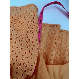 Camila‎ Coelho Revolve Lacy Midi eyelet Dress in Peach Sz XS thumbnail 7