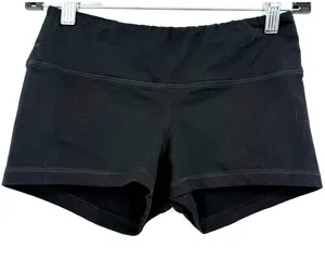 Fleo Size Small Black Booty Shorts Athletic Athleisure Exercise Workout Crossfit thumbnail 1