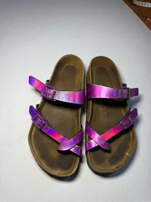 Birkenstock Women's Metallic Pink Mayari Sandals Size 37 Wide fit thumbnail 2