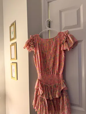 Love Shack Fancy Dress Mini Pink thumbnail 2