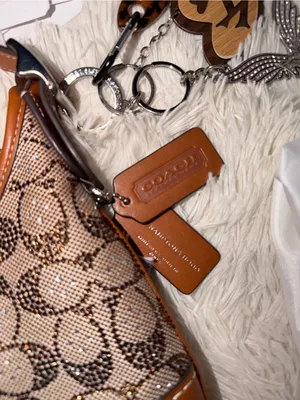 Coach Hampton Hobo jacquard Shoulder Bag thumbnail 6
