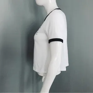 Graphic Ringer Tee in White | Size M Size M thumbnail 3
