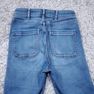 READ Abercrombie High Rise Super Skinny Jeans Size 00 24 x 31 Button Fly Stretch thumbnail 3