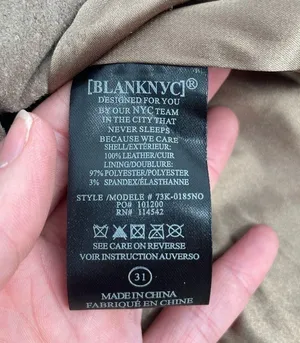 NWT Blank NYC Suede Leather Mini Skirt in Taupe Size 31 thumbnail 6