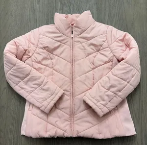 New York & Company Pink Quilted Zip Jacket Women’s Large Lightweight Puffer Coat thumbnail 1