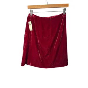 Anthropologie Montie Connie Velvet Mini Skirt size 2‎ Jewel Tone Ruched thumbnail 4
