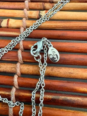 LOFT Silver-Tone Necklace with Faceted Blue Pendant 31.5” thumbnail 4