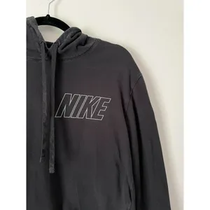 Nike Black Geometric Print Pullover Hoodie Logo Sweatshirt Size Small thumbnail 3