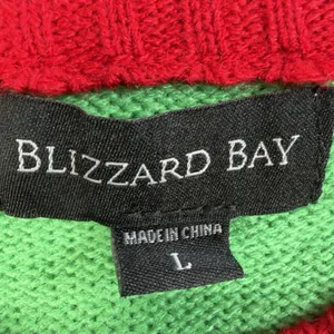 Blizzard Bay Ugly Christmas Sweater Adult LG Santa Mrs Claus Pickleball Holiday thumbnail 6