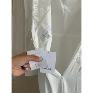 Lulus Timeless Adoration White Embroidered Bishop Sleeve Maxi Dress Size Medium thumbnail 7