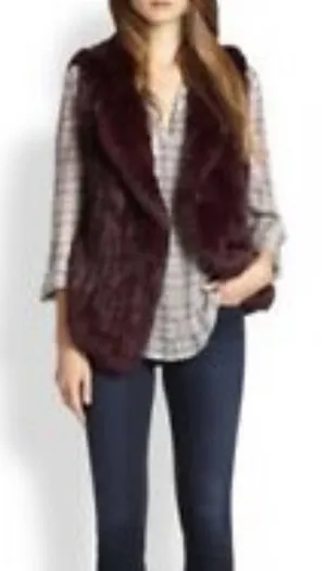 Betsey Johnson Faux Fur Vest thumbnail 1