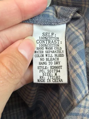 in february Moonlight Blue Plaid Mixed Media Ruffle Yoke Cotton Top Size M NWT thumbnail 6