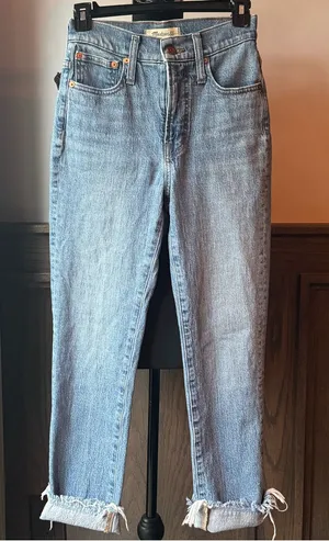 Madewell the perfect vintage Jean raw hem sz 23 EUC thumbnail 1