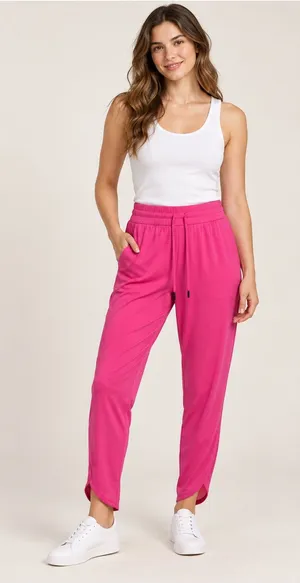 Halara Pink Drawstring Athletic Joggers Women’s L thumbnail 1