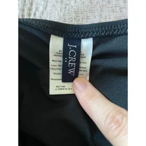 J. CREW Scalloped Black One Piece Swimsuit Size Small thumbnail 6