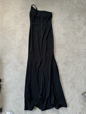 Windsor Black Formal One-Shoulder High Slit Dress thumbnail 6
