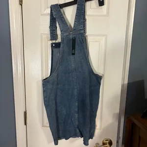 Wild Fable Blue Denim Overall Dress thumbnail 3
