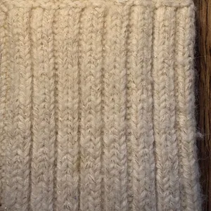 Lucky Brand Coastal‎ Cream Open Knit V Neck Sweater Alpaca Wool Womens L Cottage thumbnail 3