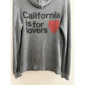 Aviator Nation‎ California is For Lovers Zip Up Hoodie Gray Size Medium thumbnail 6
