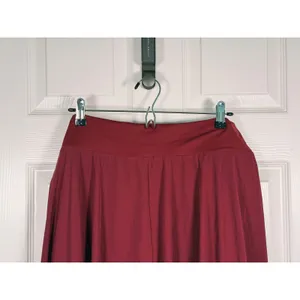 Halara Breezeful Tie Side 2-in-1 Midi Skirt Size XL Burgundy Flowy Comfortable thumbnail 6